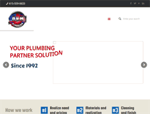 Tablet Screenshot of aandhplumbing.net